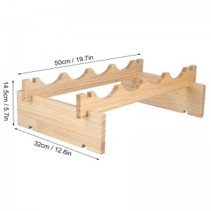 Stackable Pine Wine Rack