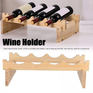 Stackable Pine Wine Rack